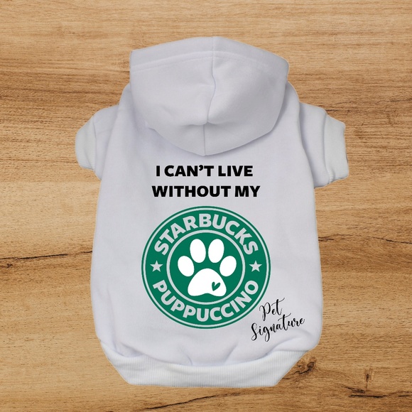 titinacustomdesign Other - 🐾HP🐾 Starbucks puppuccino dog hoodie